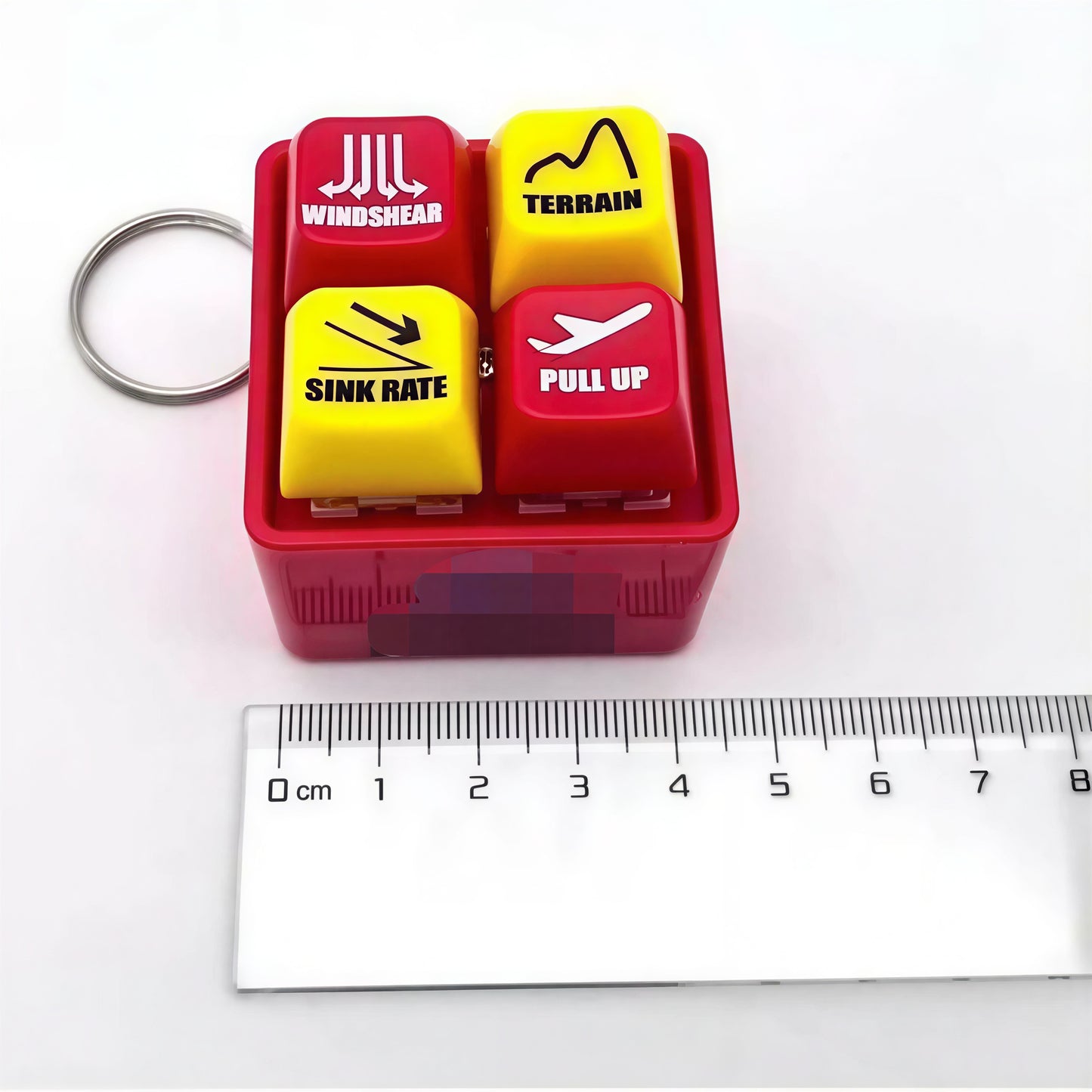 Aviation GPWS Warning Keychain | Windshear Terrain Sink Rate Pull Up | Aviation Collectible | Global MitRa