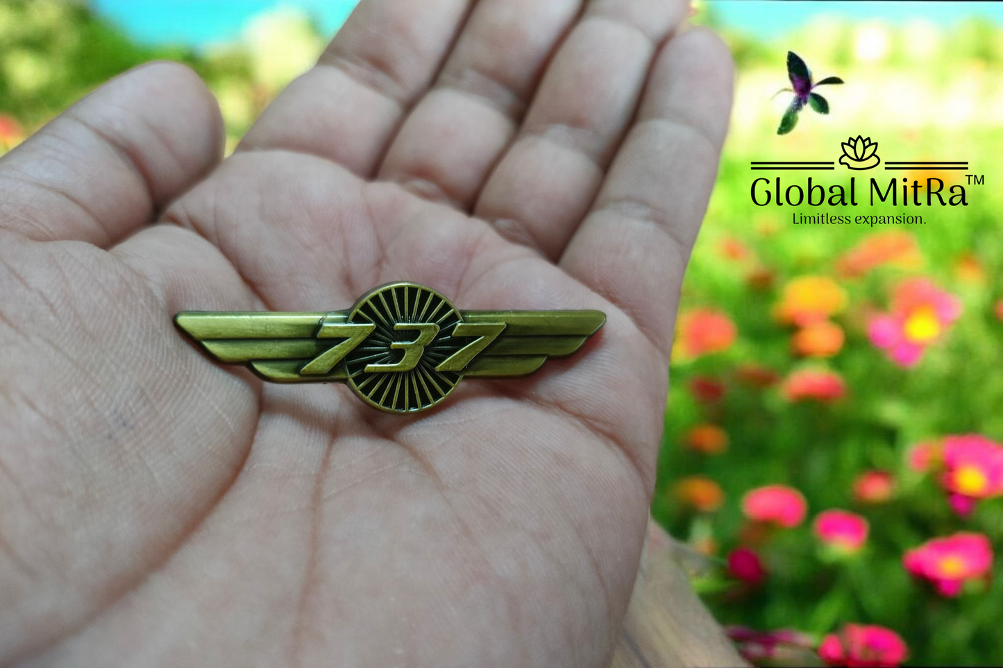 Boeing 737 Lapel Pin – Premium Metal Wings Badge for Aviation Enthusiasts