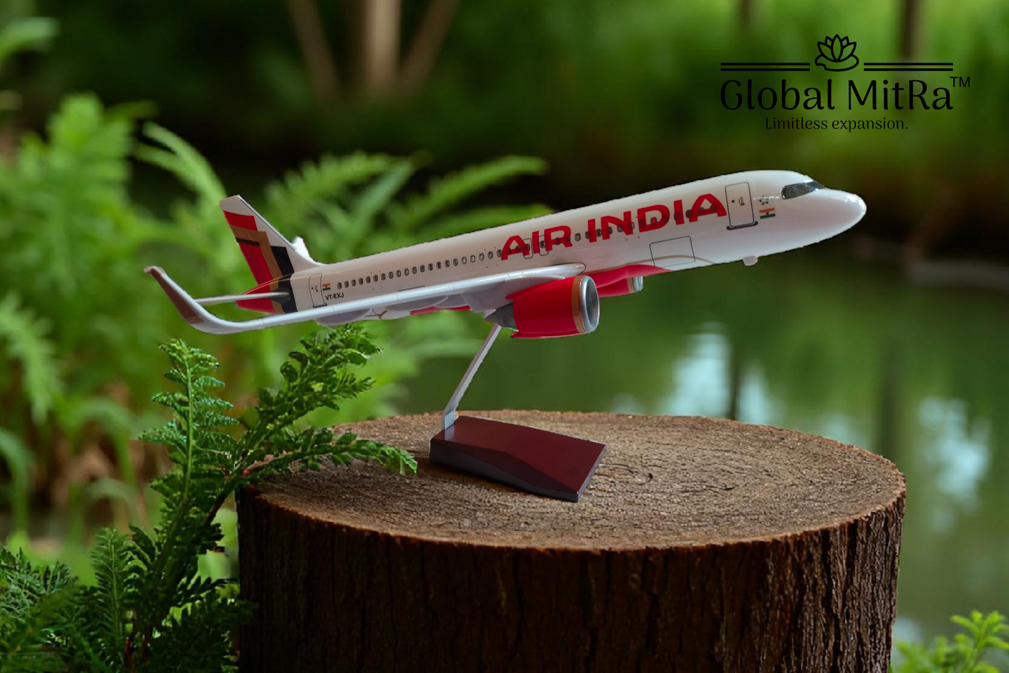 Air India A320neo Aircraft Model – 47cm Premium Display Plane (New Livery) by Global MitRa