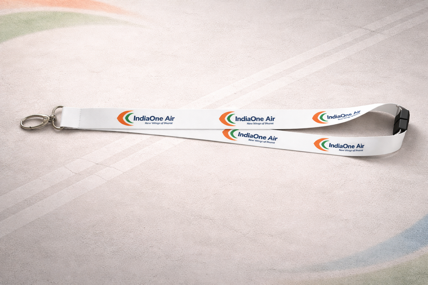 IndiaOne Air Lanyard | Premium Aviation ID Neck Strap | Pilot Crew Style | Durable Clip Keychain | Global MitRa