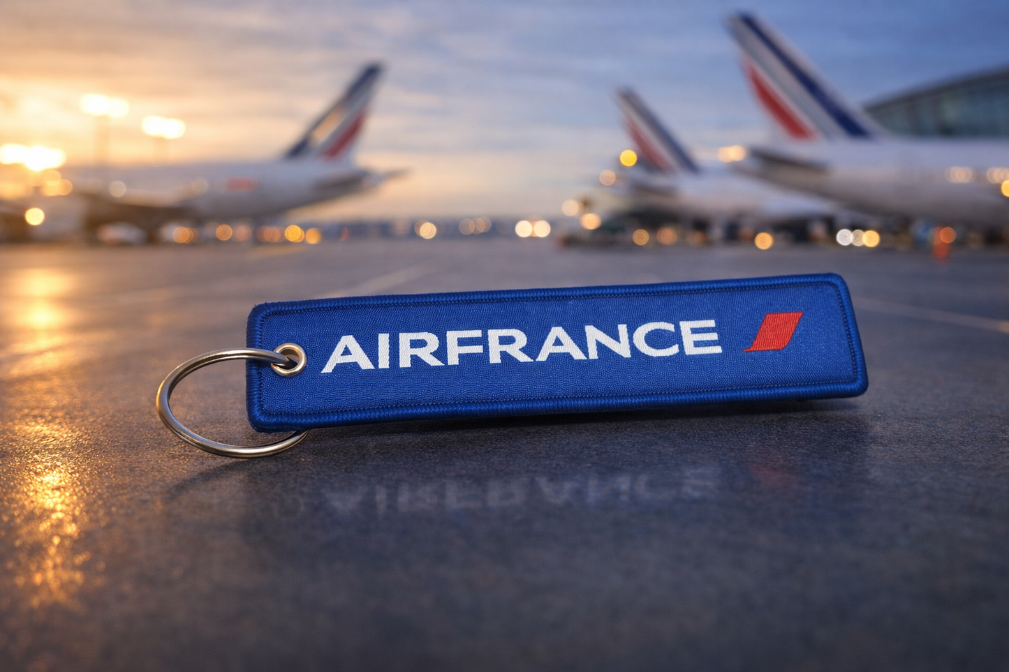 Air France Keychain | Airline Fabric Keyring Tag | Aviation Keychain India | Pilot Gift | Global MitRa