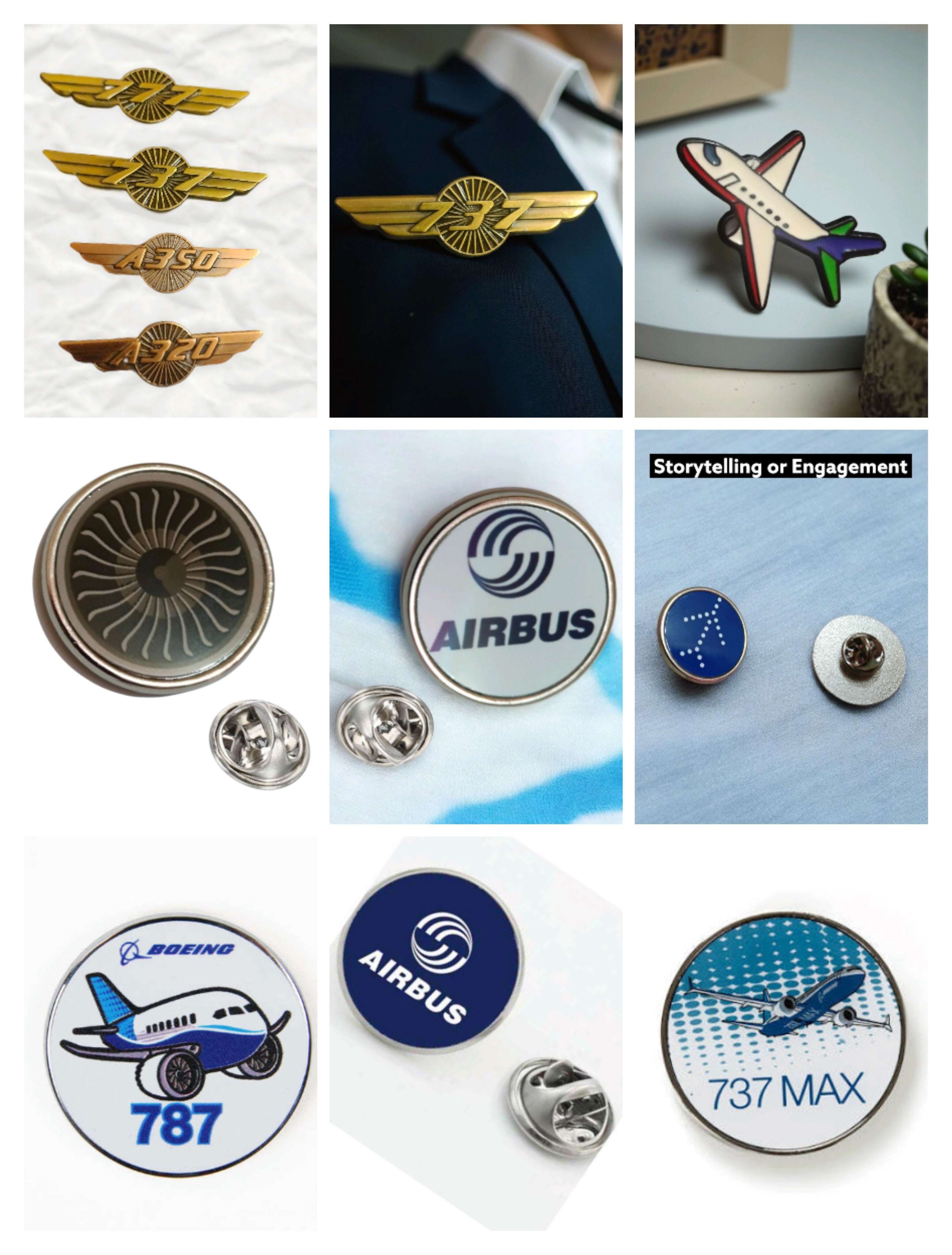 Aviation Lapel Pins & Aircraft Badges | Premium Pilot Pins Collection ...