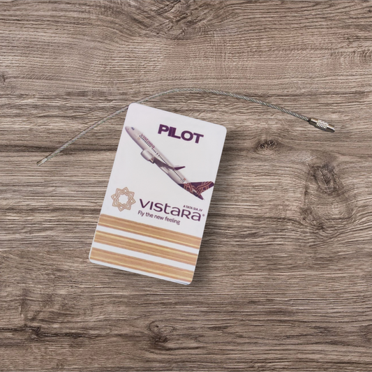 Vistara pilot bag tag/ customise bag tags