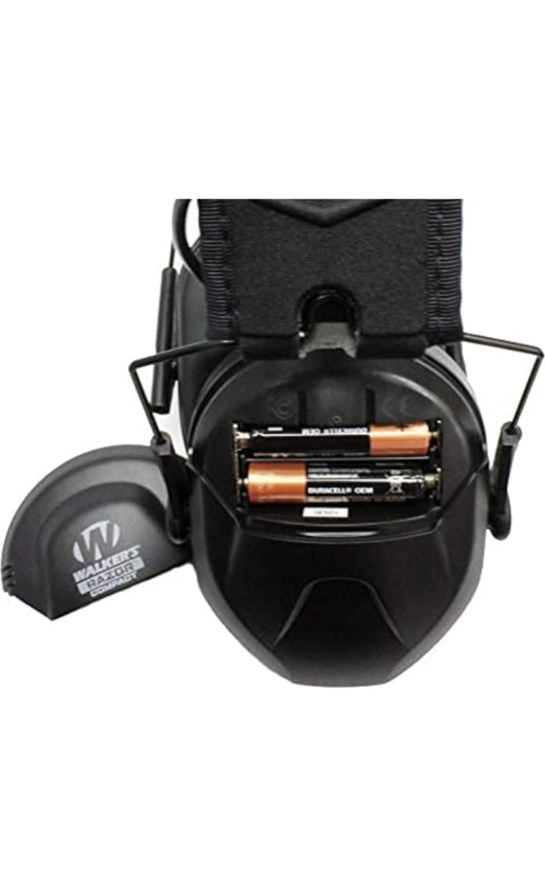 Walker's GWP Razor Slim Ear Protection Muffs With NRR 23dB, Black