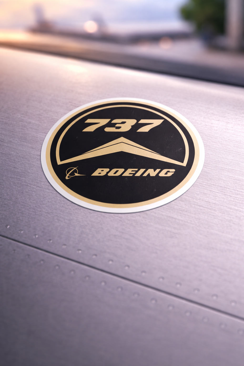 Boeing 737 Sticker | Aircraft Vinyl Decal | Aviation Sticker India | Pilot Gift | Global MitRa