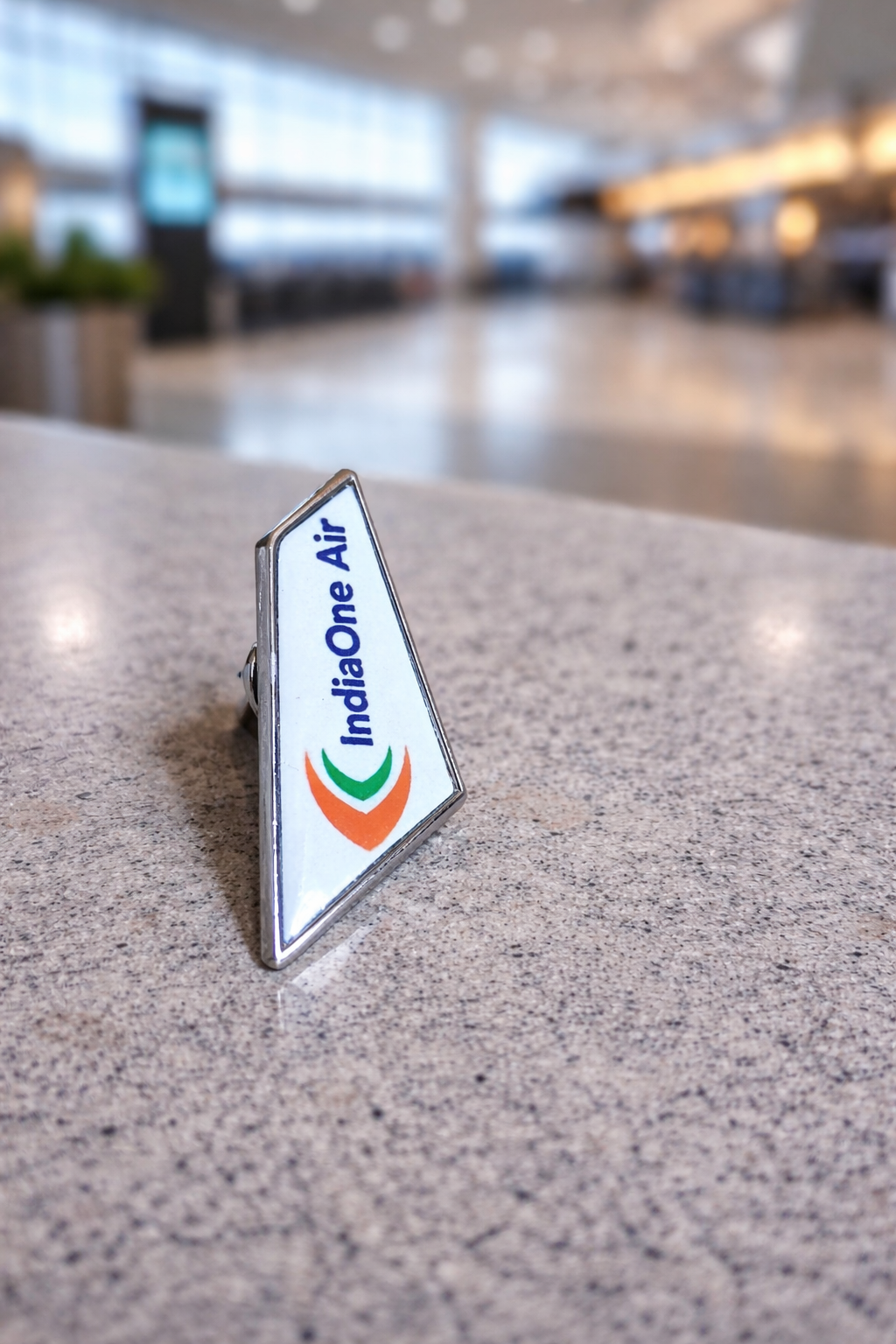 IndiaOne Air Tail Lapel Pin | Premium Airline Metal Badge | Aviation Collectible | Global MitRa