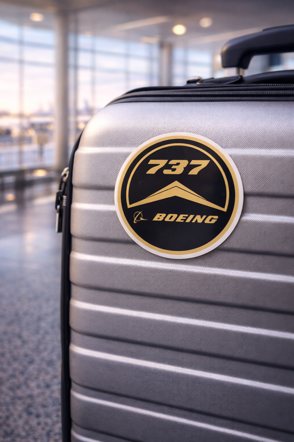 Boeing 737 Sticker | Aircraft Vinyl Decal | Aviation Sticker India | Pilot Gift | Global MitRa