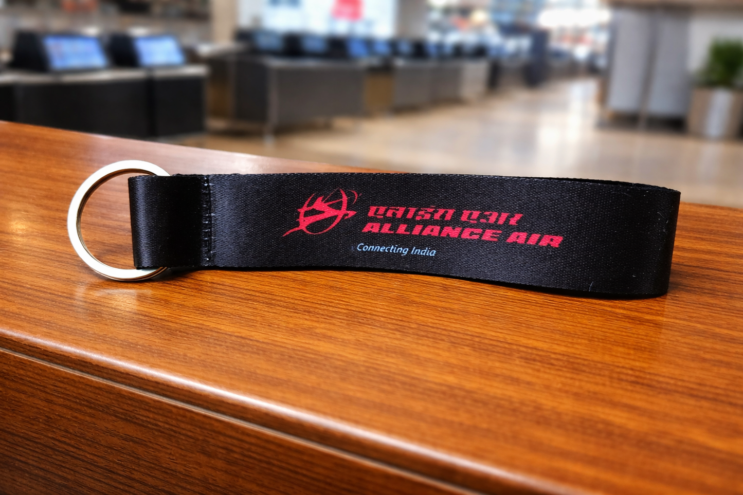 Alliance Air Aviation Keychain | Premium Airline Fabric Key Tag | Aviation Collectible | Global MitRa