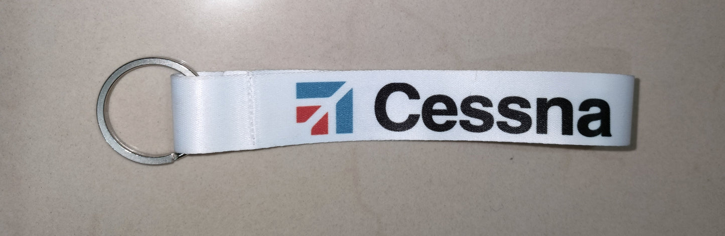 Cessna Satin Lanyard with Metal Hook – Premium Aviation ID Card Strap