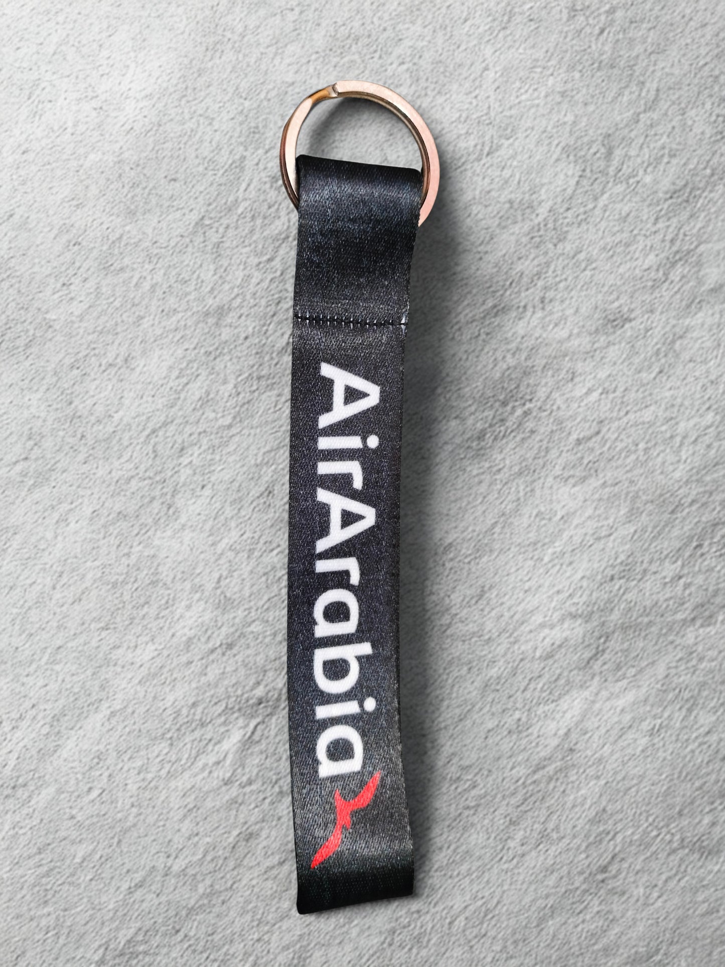 Air Arabia Satin Keychain – Premium Airline Lanyard Keyring