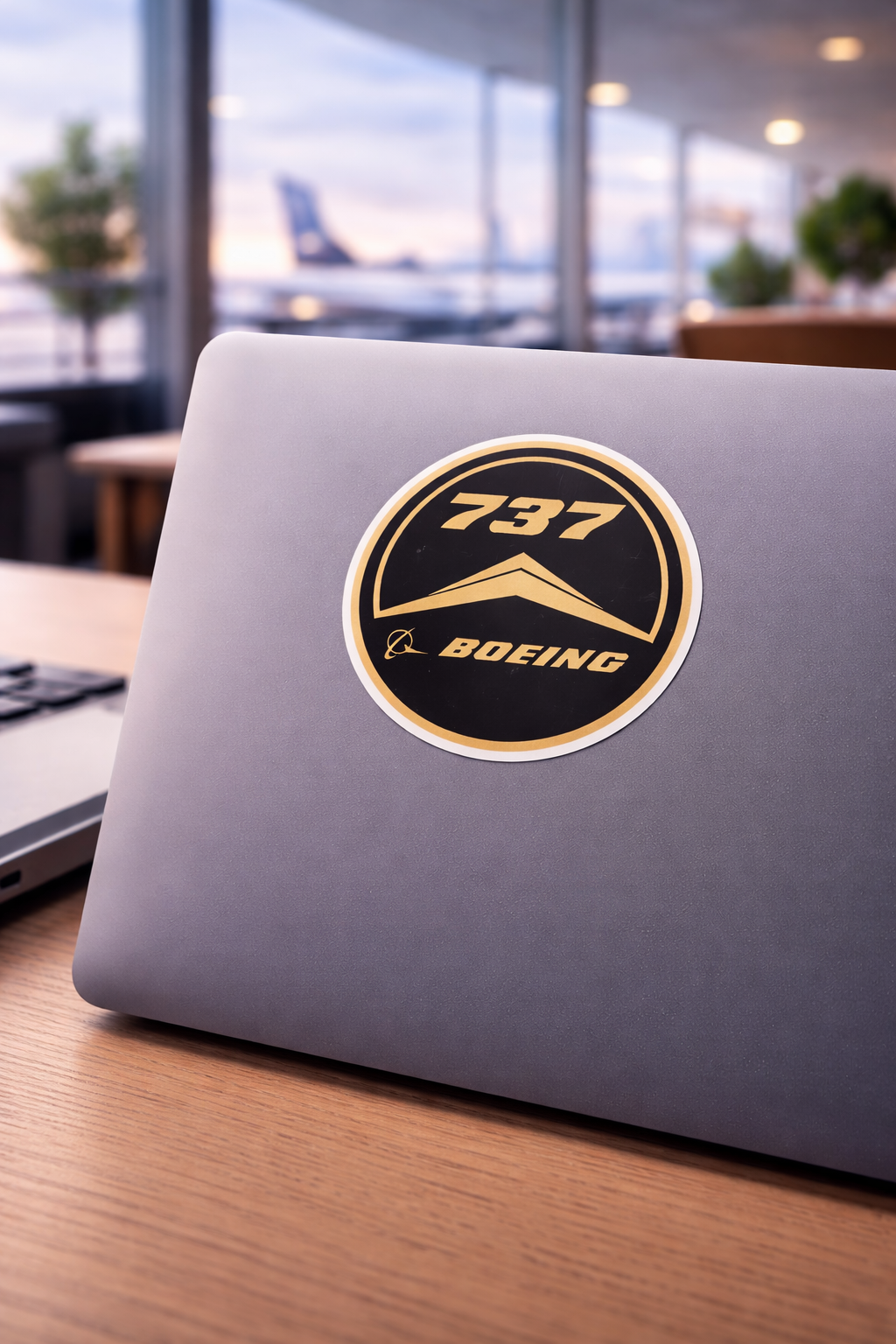 Boeing 737 Sticker | Aircraft Vinyl Decal | Aviation Sticker India | Pilot Gift | Global MitRa