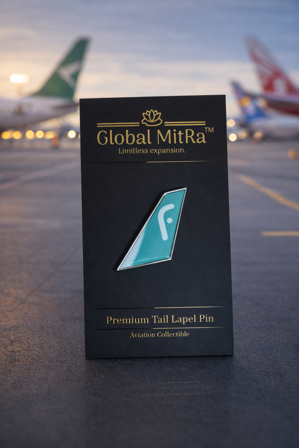 Flynas Tail Lapel Pin | Premium Airline Metal Badge | Aviation Collectible | Pilot Gift India | Global MitRa