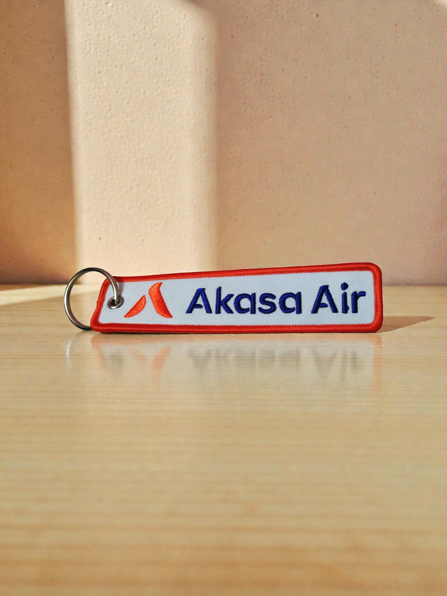 Akasa Air Embroidered Keychain Tag | Aviation Remove Before Flight Style Tag – Global MitRa