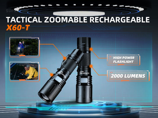 Superfire X60-T Mini Military Tactical Flashlight