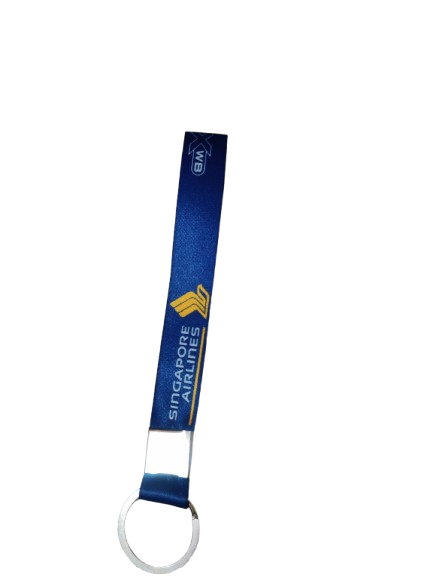 Singapore Airlines Keychain – Premium Blue Fabric Loop Keyring for Aviation Enthusiasts