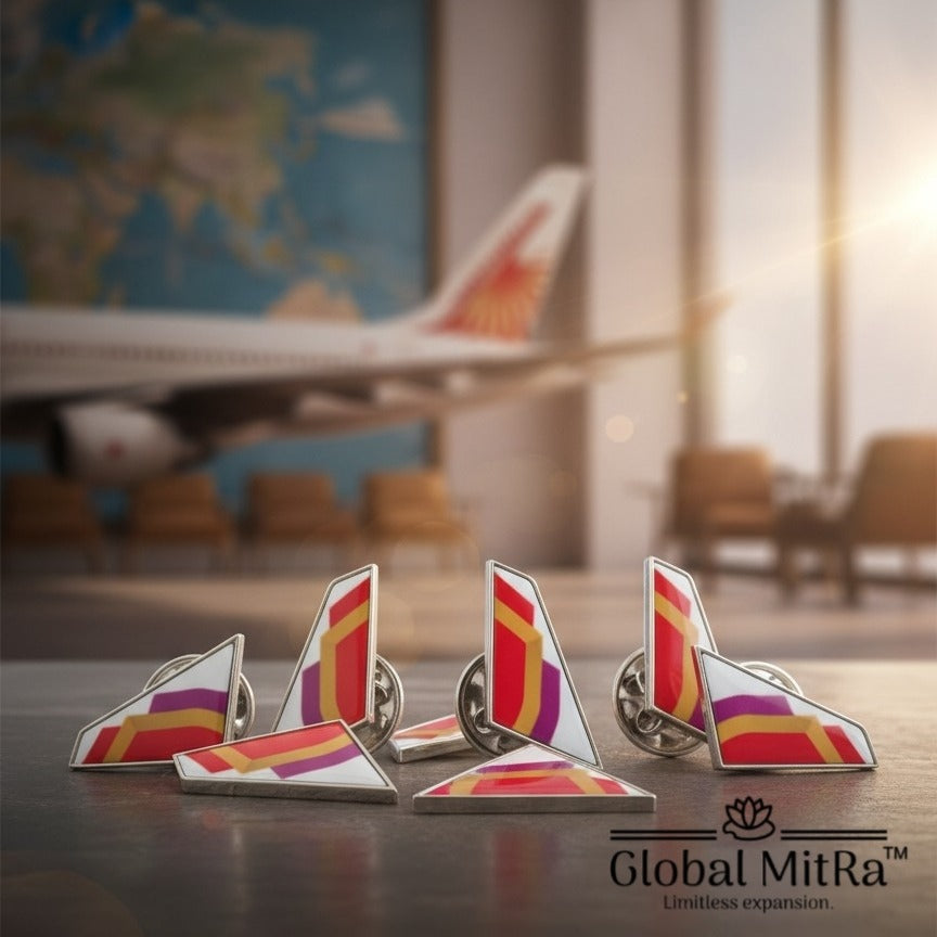 Air India Tail Lapel Pin – Premium Aviation Collectible for Pilots, Crew & Enthusiasts | Global MitRa