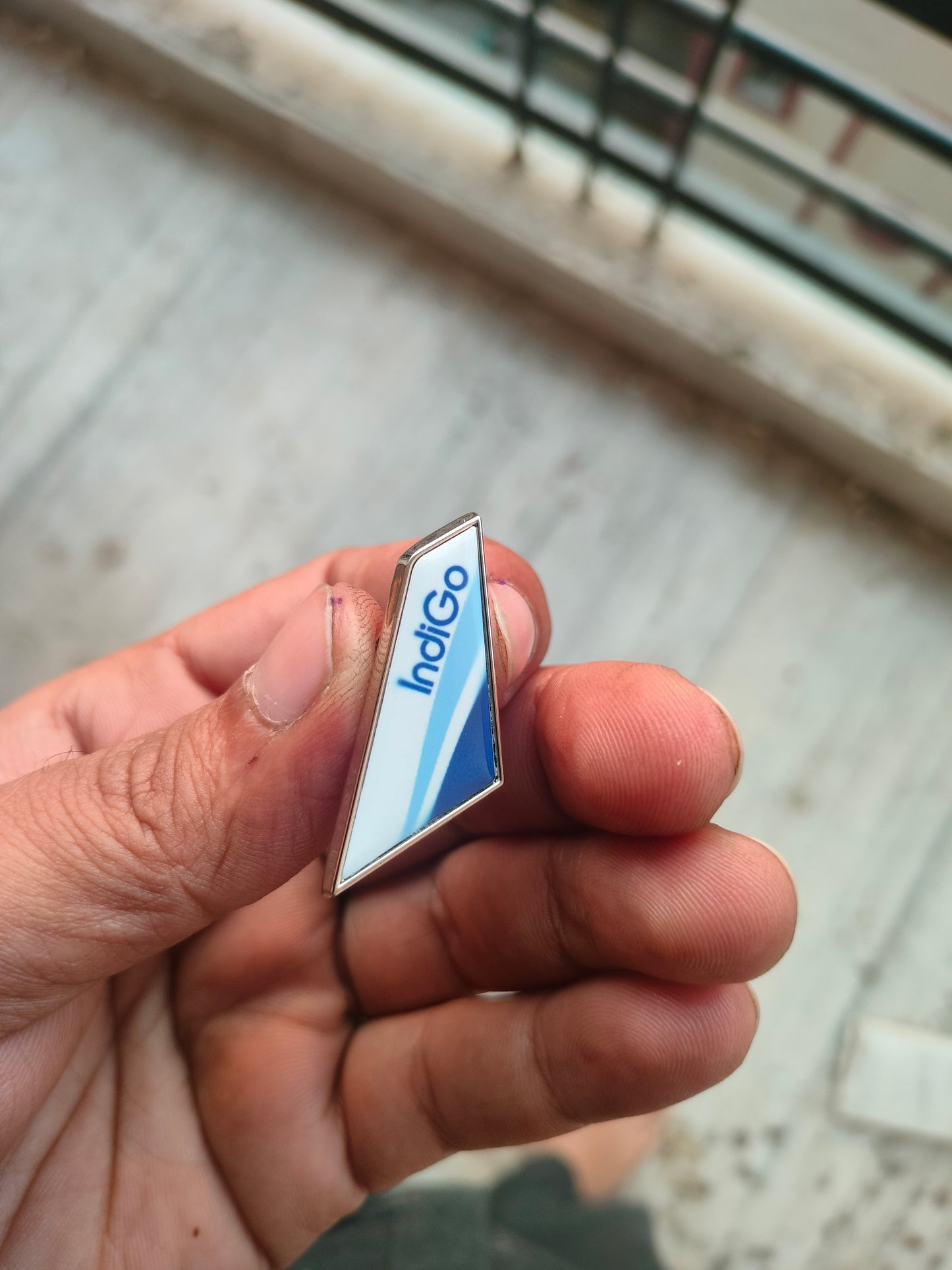 IndiGo Tail Lapel Pin – Premium Aviation Badge for Cabin Crew, Pilots & Aviation Lovers | Global MitRa