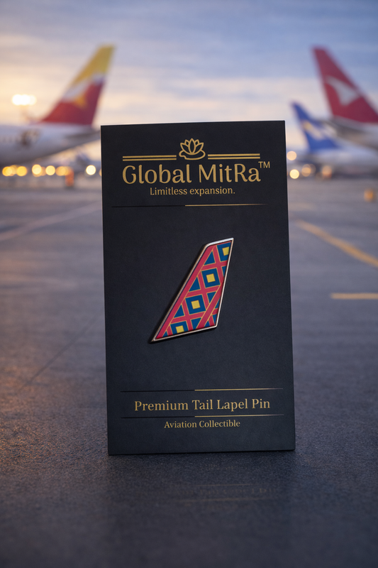 Batik Air Tail Lapel Pin | Airline Tail Badge | Aviation Collectible Pin India | Pilot Gift | Global MitRa