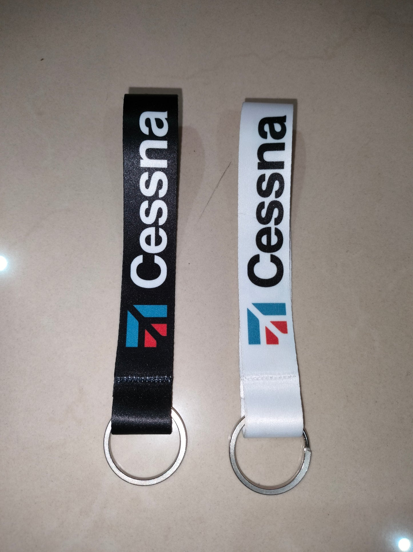 Cessna Satin Lanyard with Metal Hook – Premium Aviation ID Card Strap