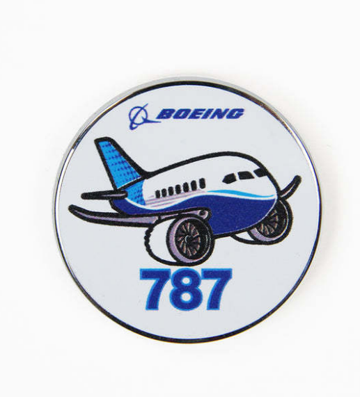 Boeing 787 Dreamliner Metal Badge | Premium Aviation Collectible Pin for Pilots & Enthusiasts